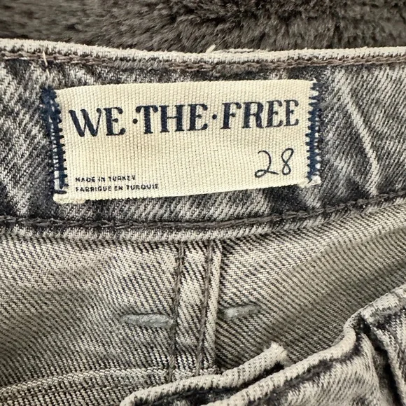 We the Free Good Luck Mid Rise Barrel Jeans 28 - Picture 4 of 5